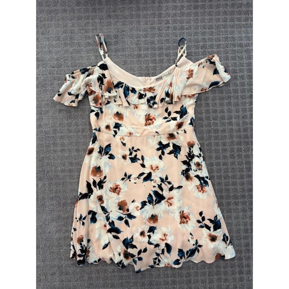 Gypsies and Moondust Short Off Shoulder Mini dress Rayon XL Floral, lined